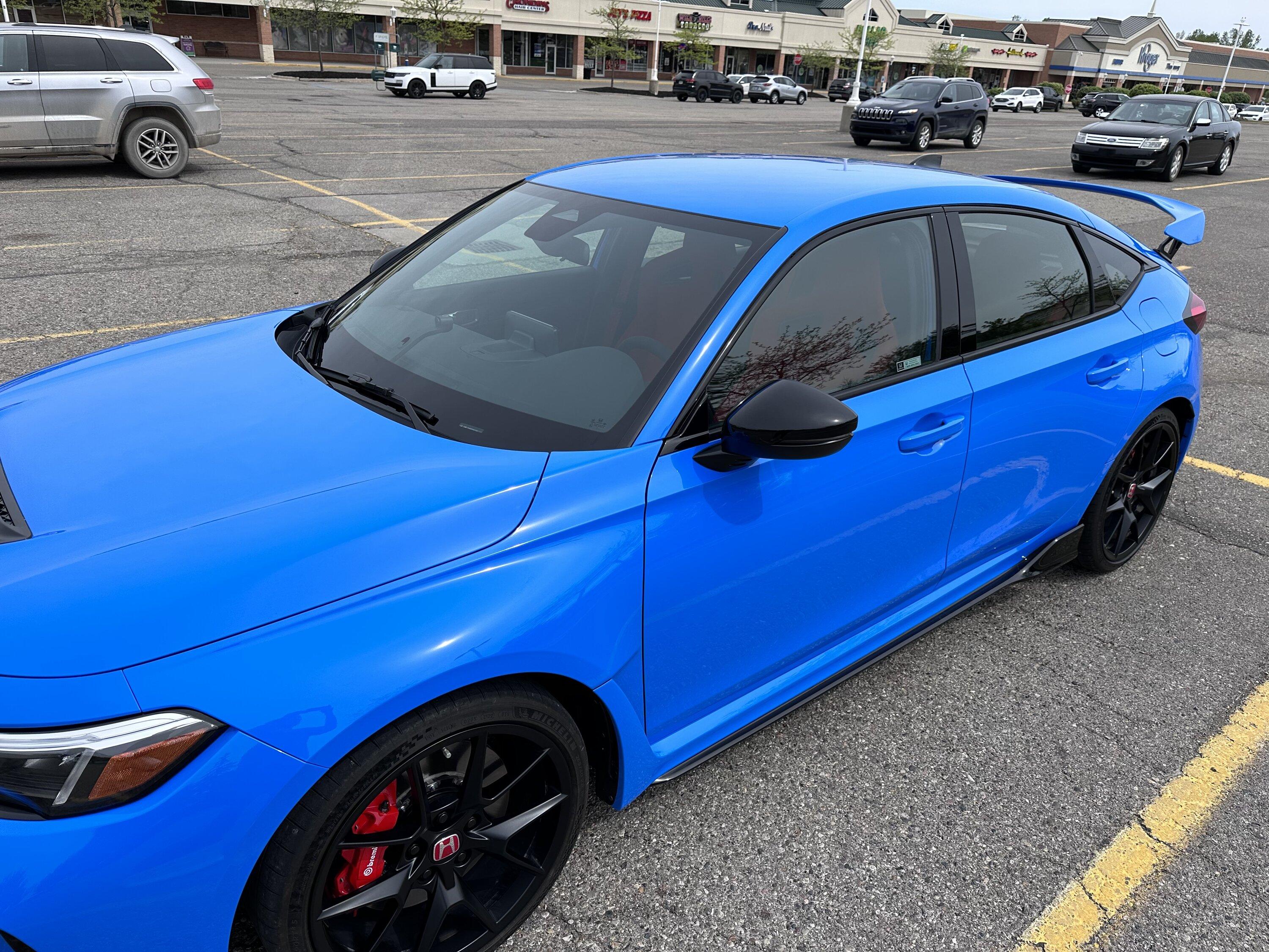 11th Gen Honda Civic FL5 Type R Spoiler Painted Boost Blue IMG_5874