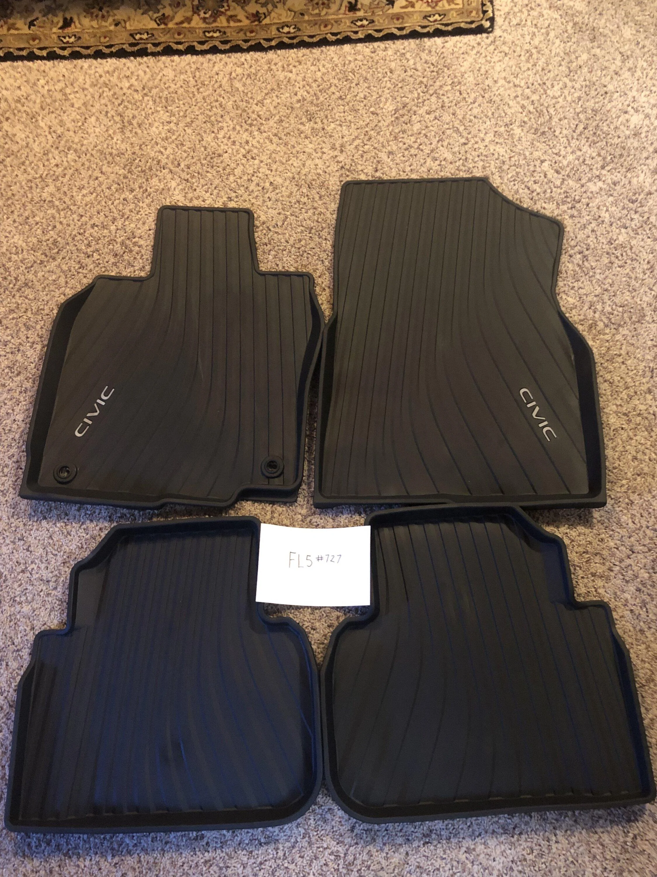 11th Gen Honda Civic *FOR SALE  2022-2024 civic all weather floor mat set IMG_6021