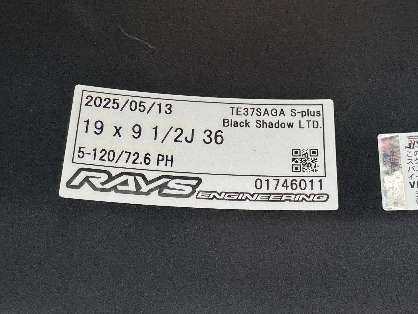 11th Gen Honda Civic Volk Racing TE37 19x9.5 ET36 5x120 Black Shadow LTD IMG_6206