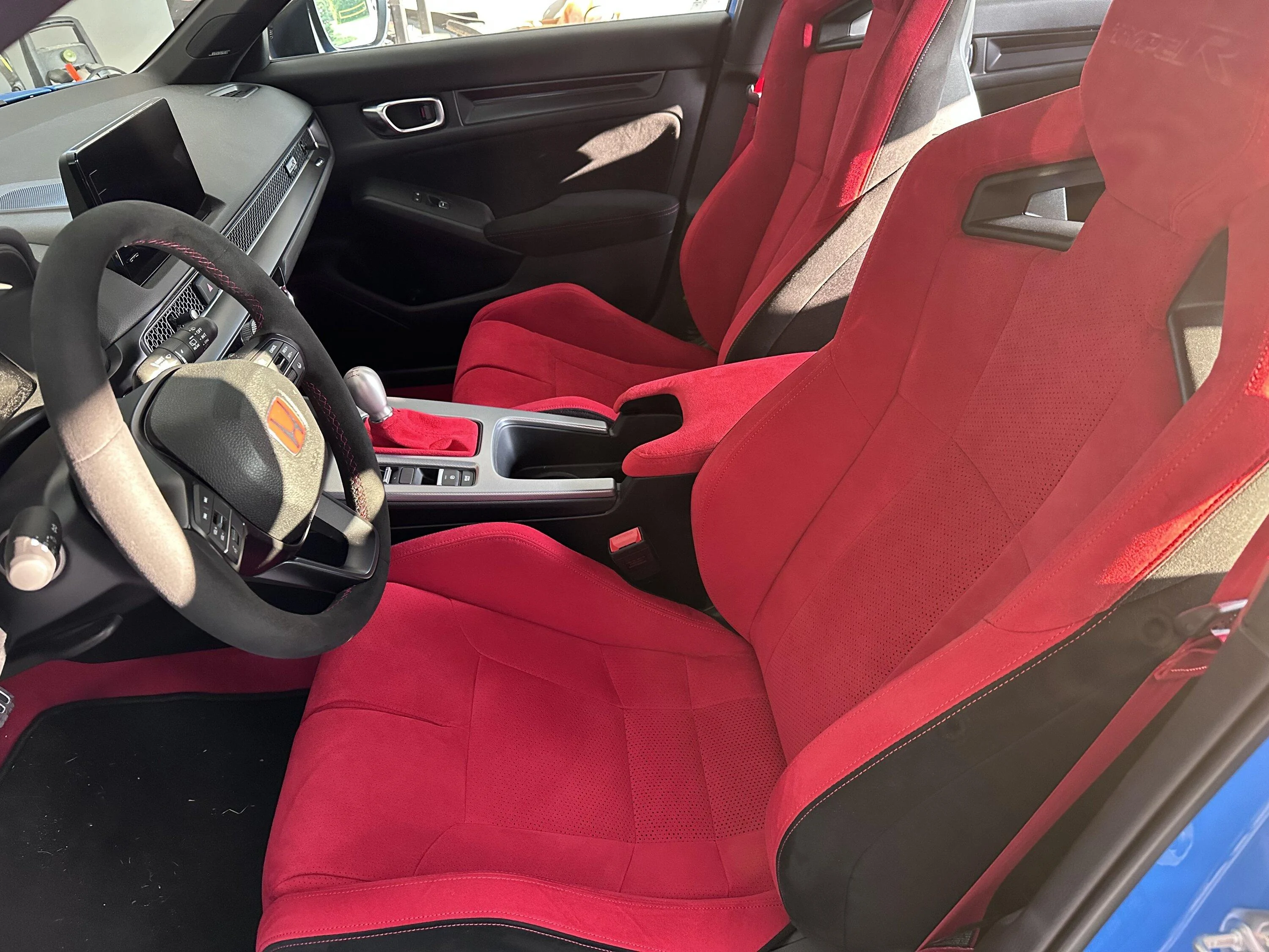 11th Gen Honda Civic Overland Designs Red Armrest & Shiftboot IMG_6408