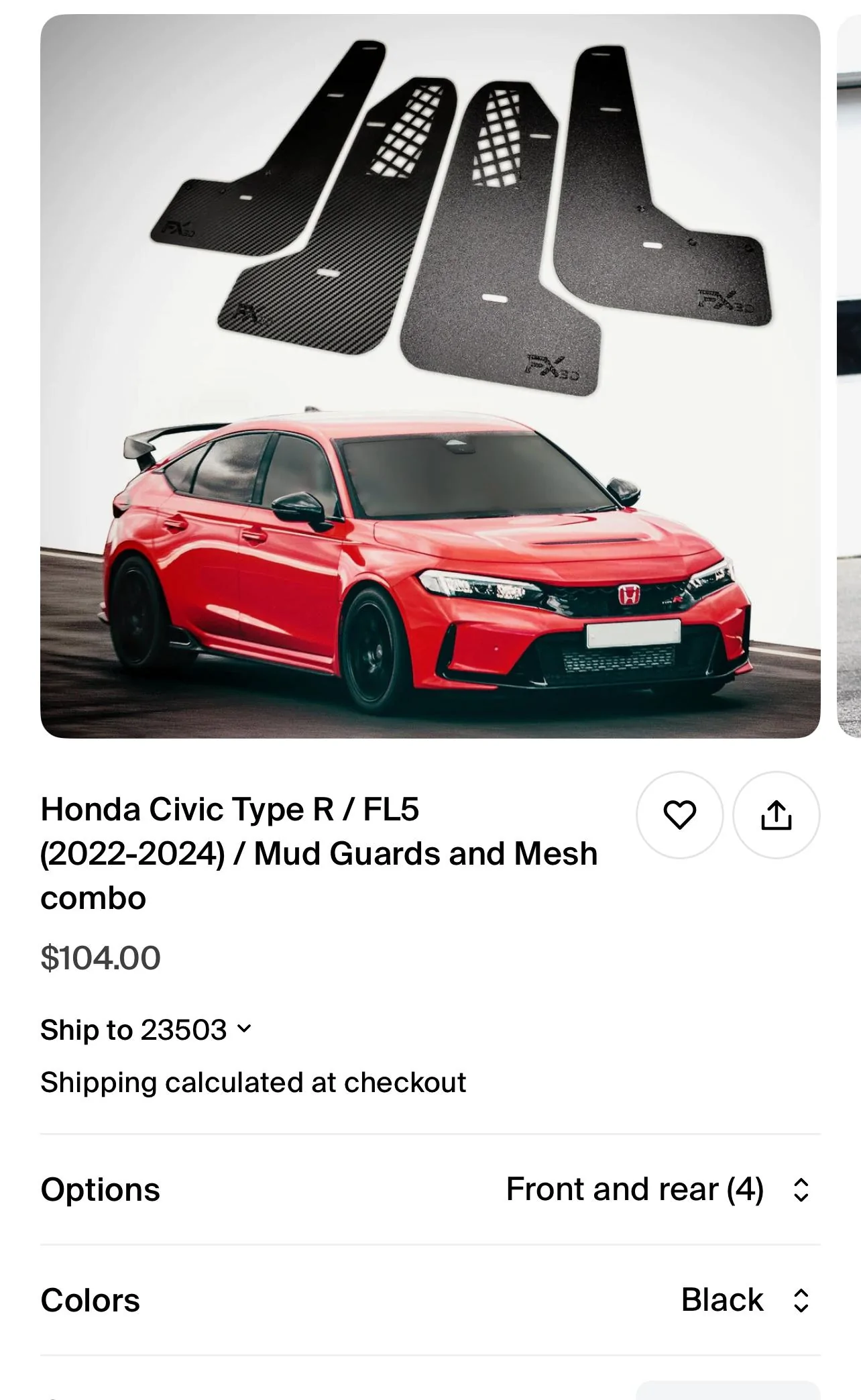 11th Gen Honda Civic FX3D rock guards IMG_7317