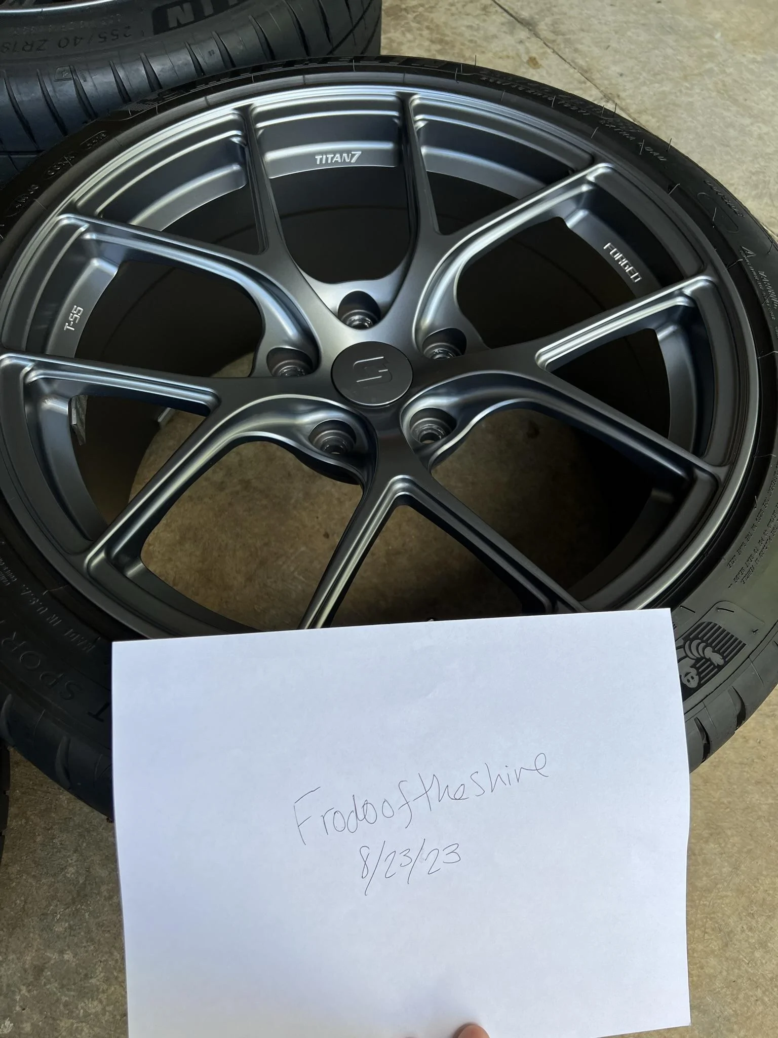 11th Gen Honda Civic Titan TS5 (Satin titanium) w/ titanium lug nuts + Michelin Pilot PS4s tires IMG_8471