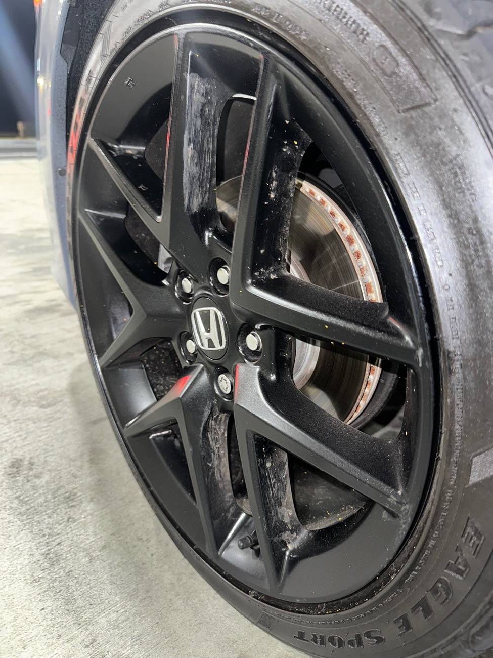 11th Gen Honda Civic Car transport delivered the car damaged IMG_8590