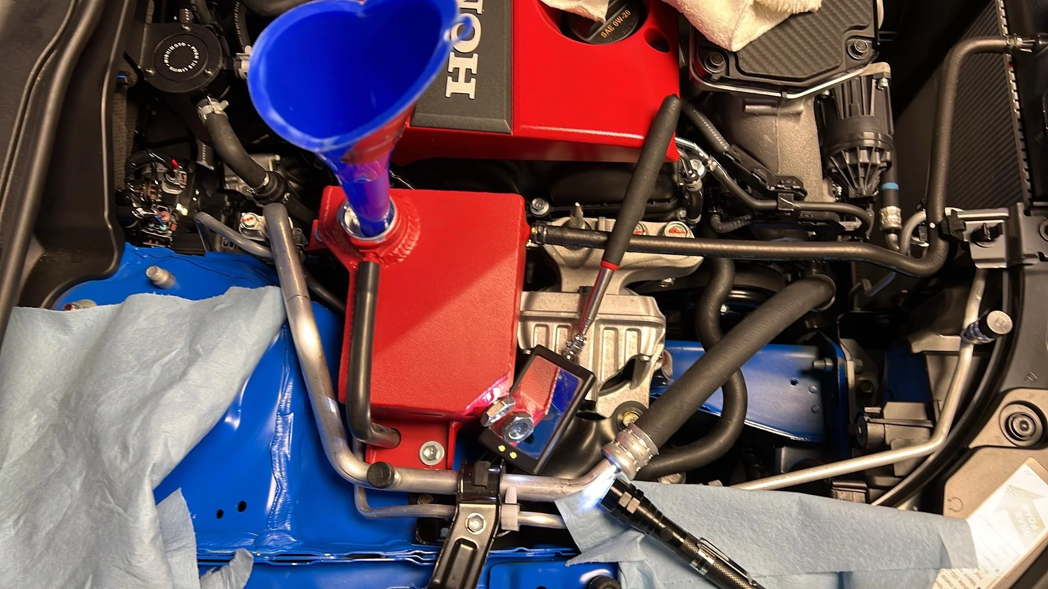 11th Gen Honda Civic FL5 Coolant Reservoir Leak IMG_8731