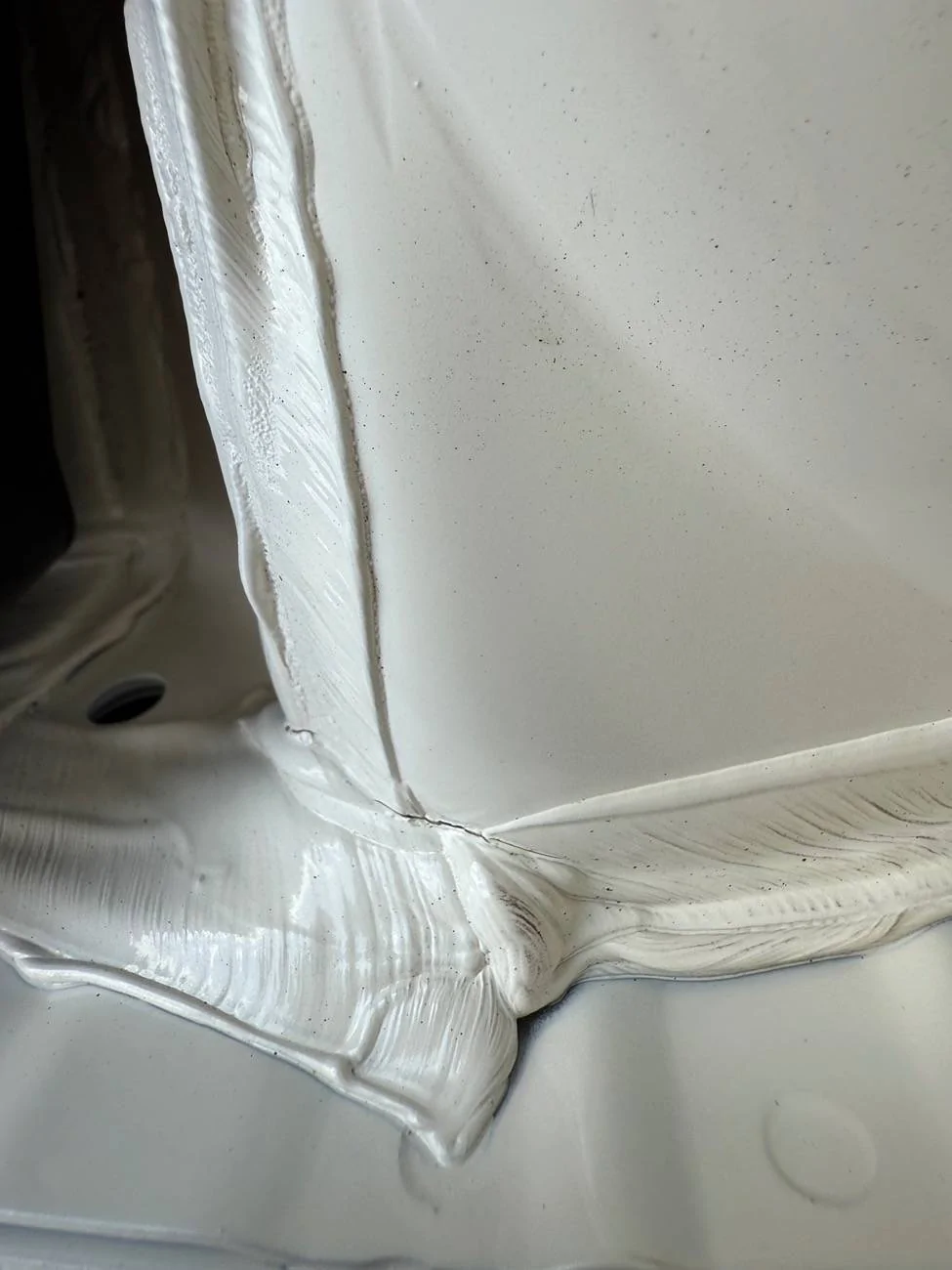 11th Gen Honda Civic Seam sealer cracking on strut tower IMG_8961