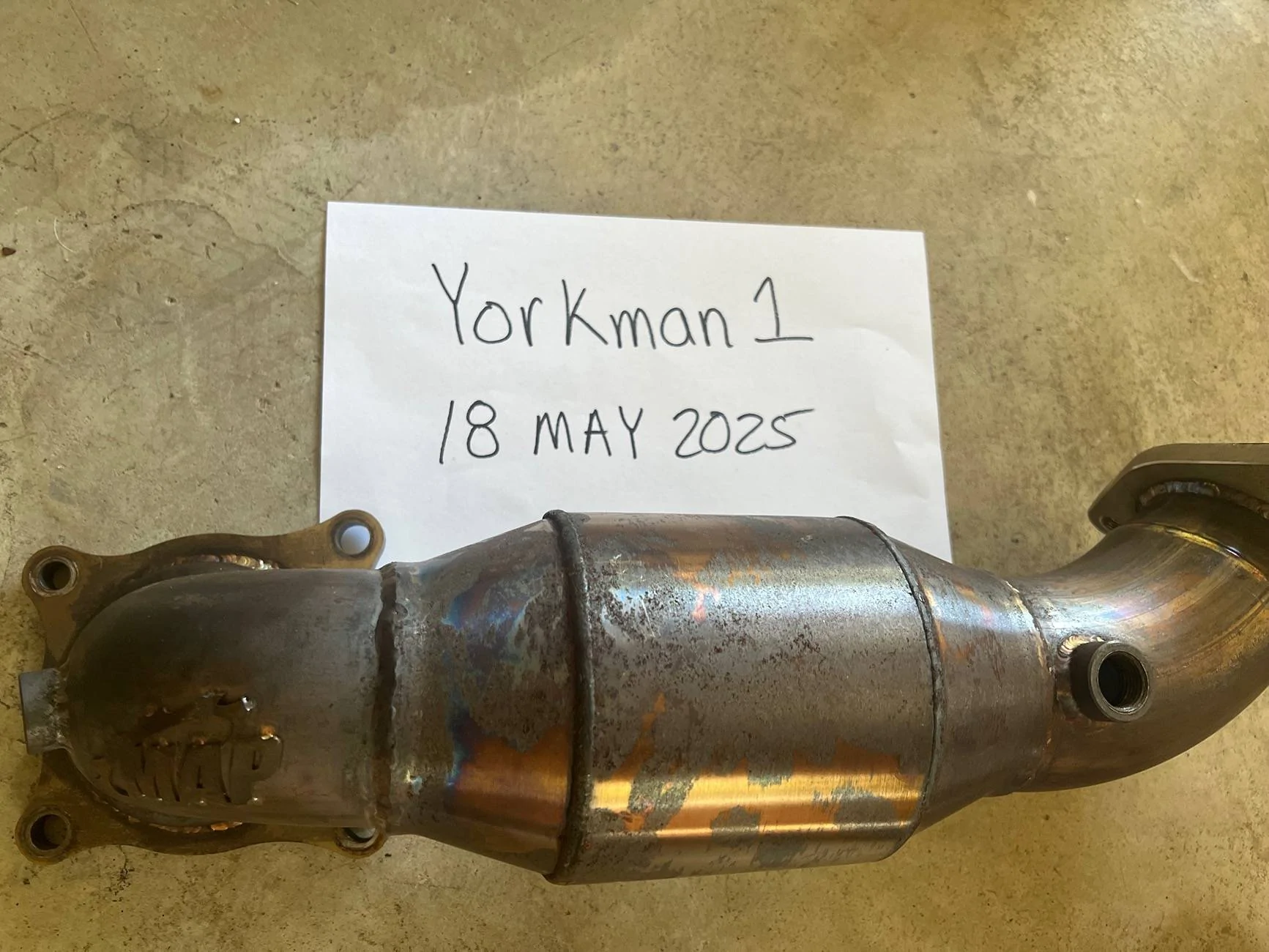 11th Gen Honda Civic MAP 200 cell Race Cat Downpipe.  Norfolk Va IMG_8983