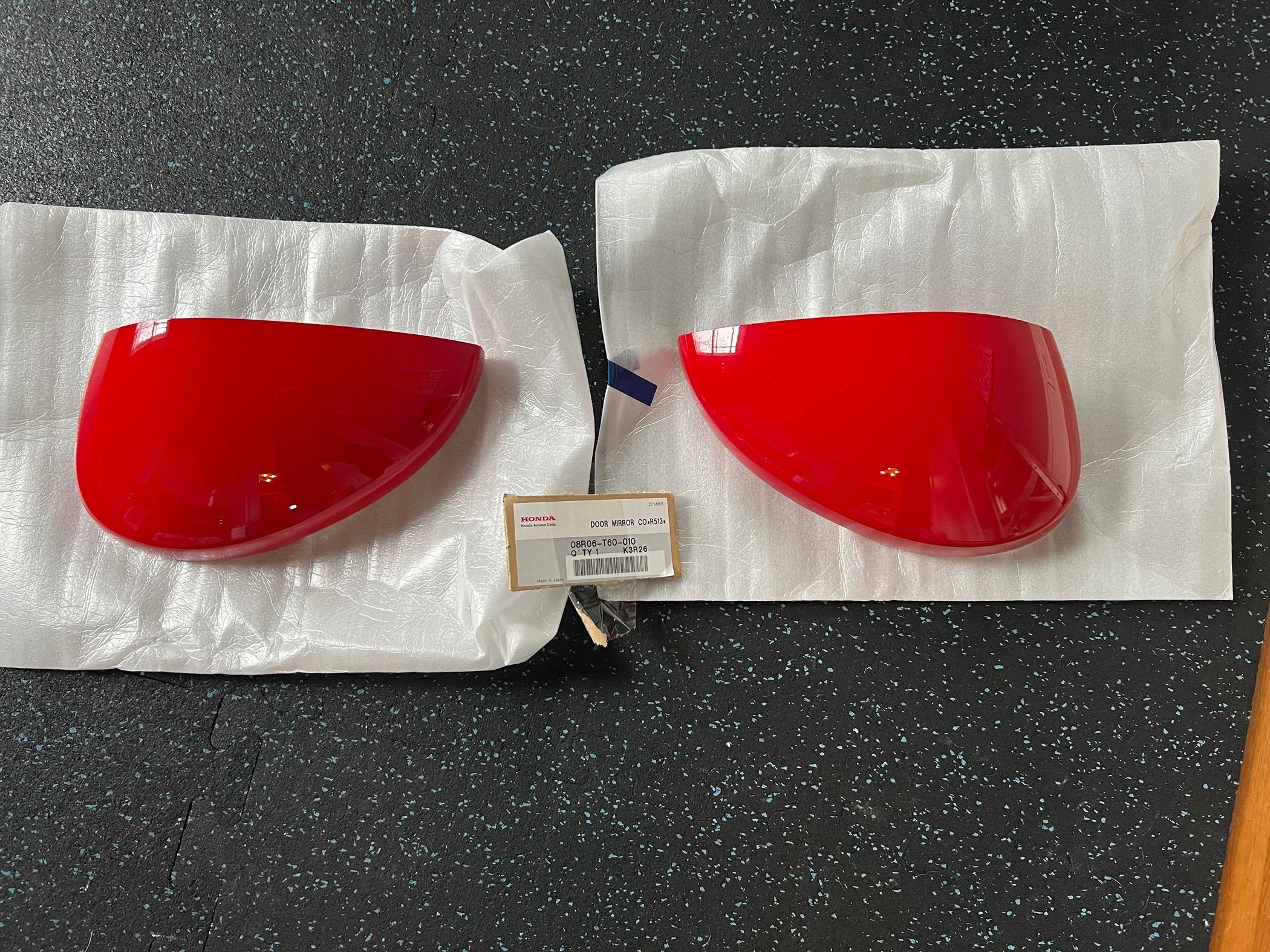 11th Gen Honda Civic FS Red Mirror Cover Set 08R06-T60-010 SOLD IMG_9183