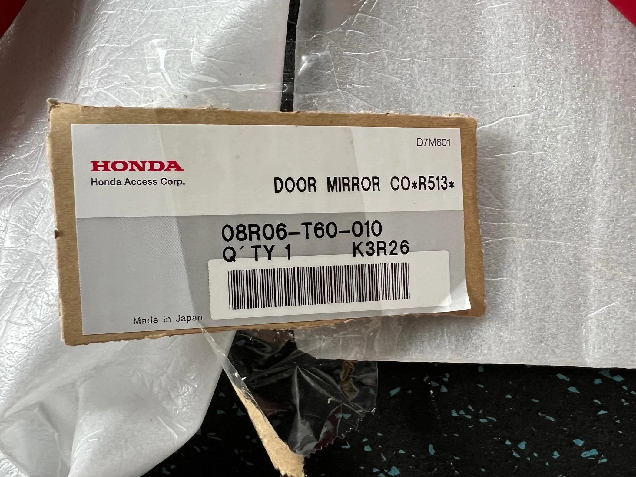 11th Gen Honda Civic FS Red Mirror Cover Set 08R06-T60-010 SOLD IMG_9184