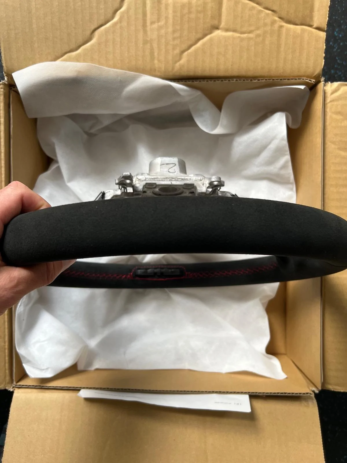 11th Gen Honda Civic Honda Alcantara Steering Wheel SOLD IMG_9237