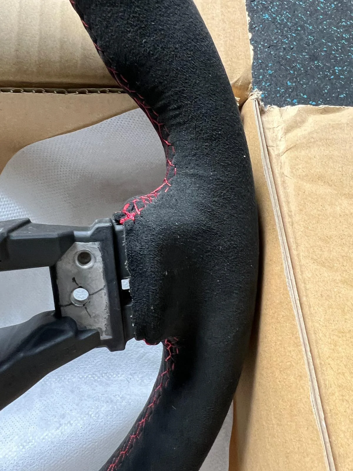 11th Gen Honda Civic Honda Alcantara Steering Wheel SOLD IMG_9238