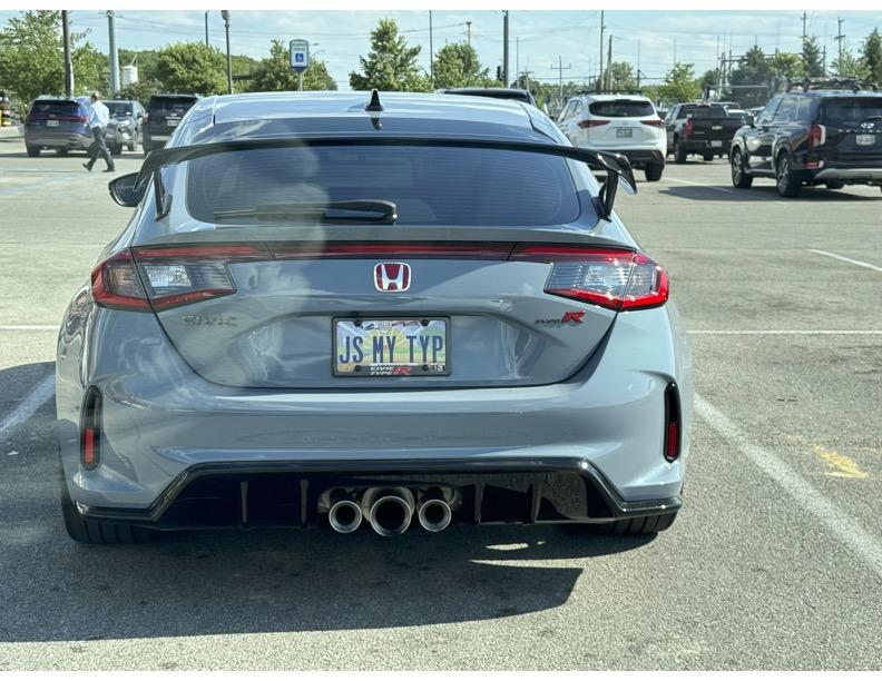 11th Gen Honda Civic FL5 Vanity Plate Hall of Fame JS MY TYP