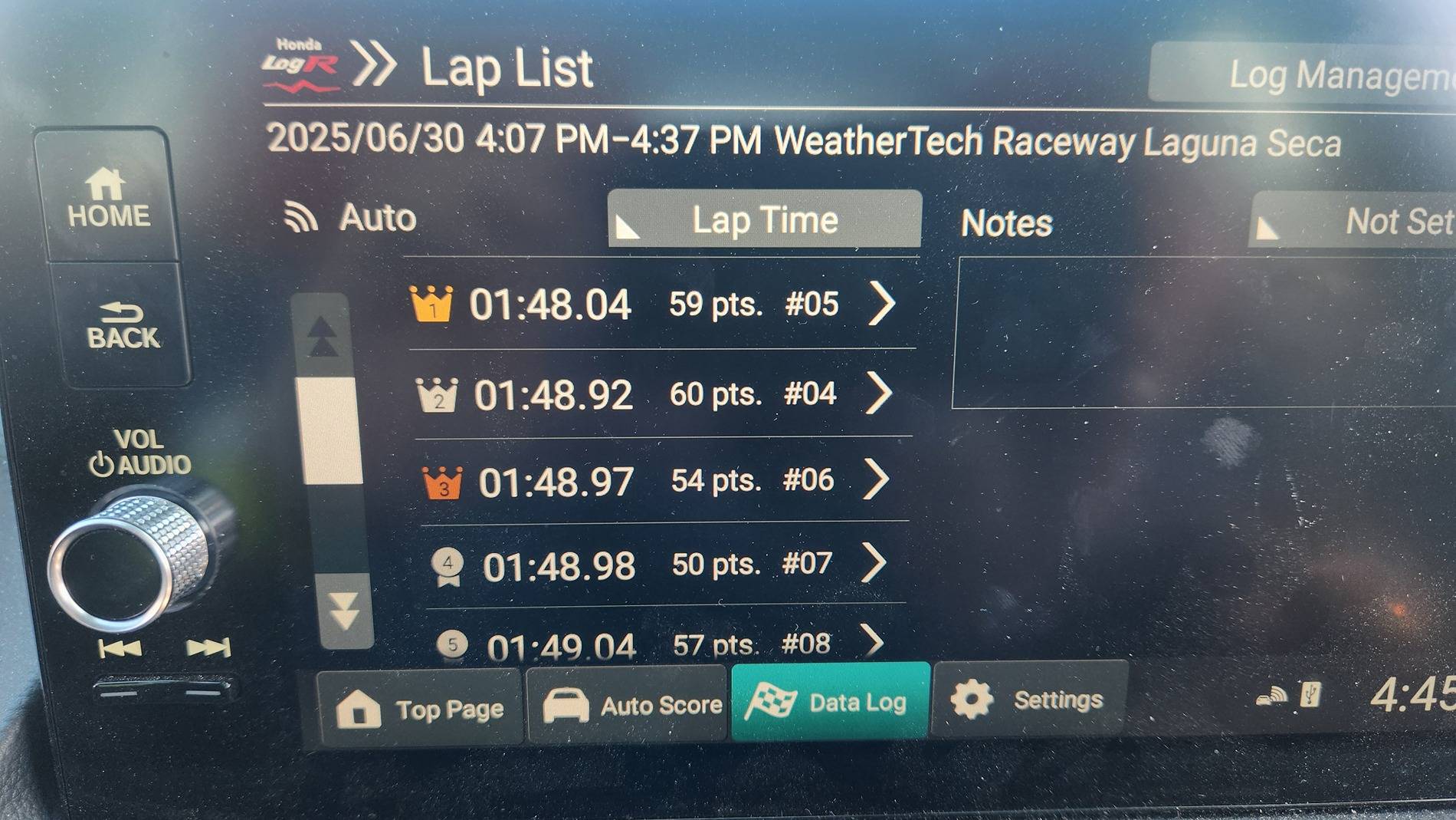 11th Gen Honda Civic "Official" Lap Times Thread Laguna Seca Lap Times 6.30.25