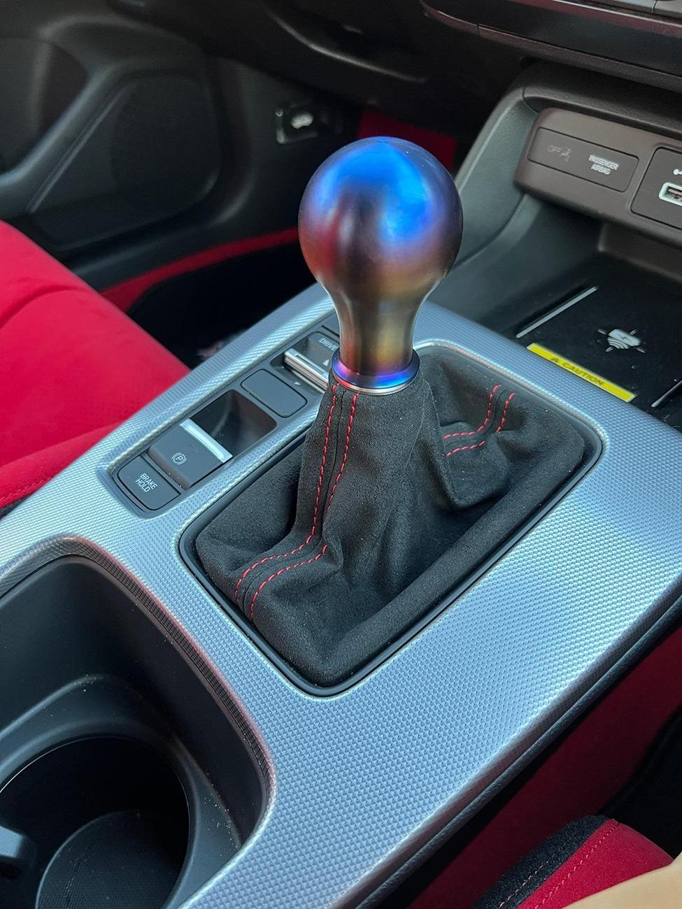 11th Gen Honda Civic FS: Titanium WC Lathewerks shift knob $125 Shipped, 100 local lathewrks.JPG