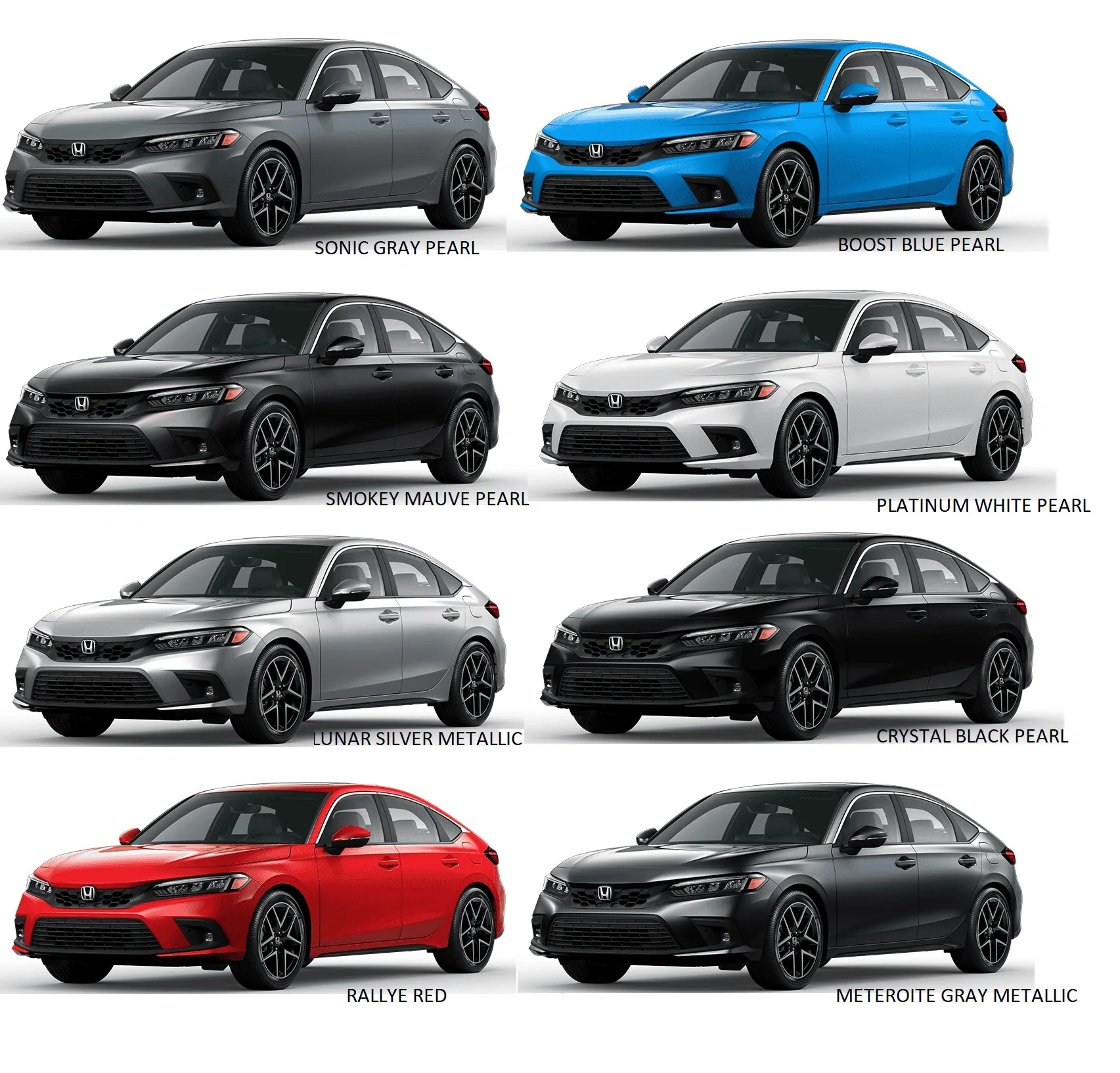 11th Gen Honda Civic 2022+ Civic Colors Threads TOC montag