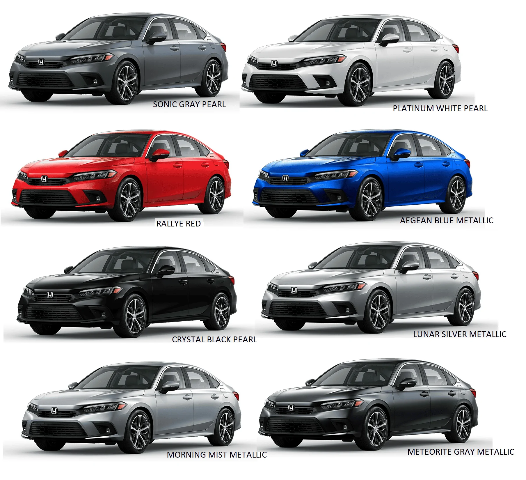 11th Gen Honda Civic 2022+ Civic Colors Threads TOC montage2