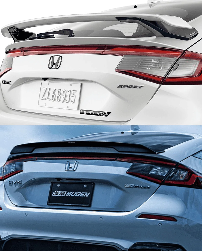 11th Gen Honda Civic Civic Hatchback Tailgate Spoiler mugenspoiler