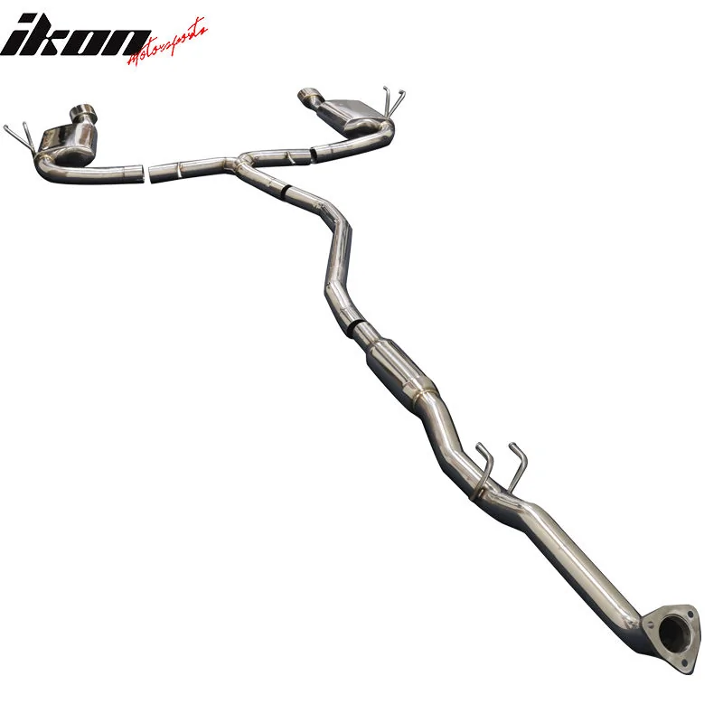 11th Gen Honda Civic 16-17 Civic 10th Gen Sedan - Catback Exhaust System + Rear Diffuser LED Light - MUX-HC164DF MUX-HC164DF-3