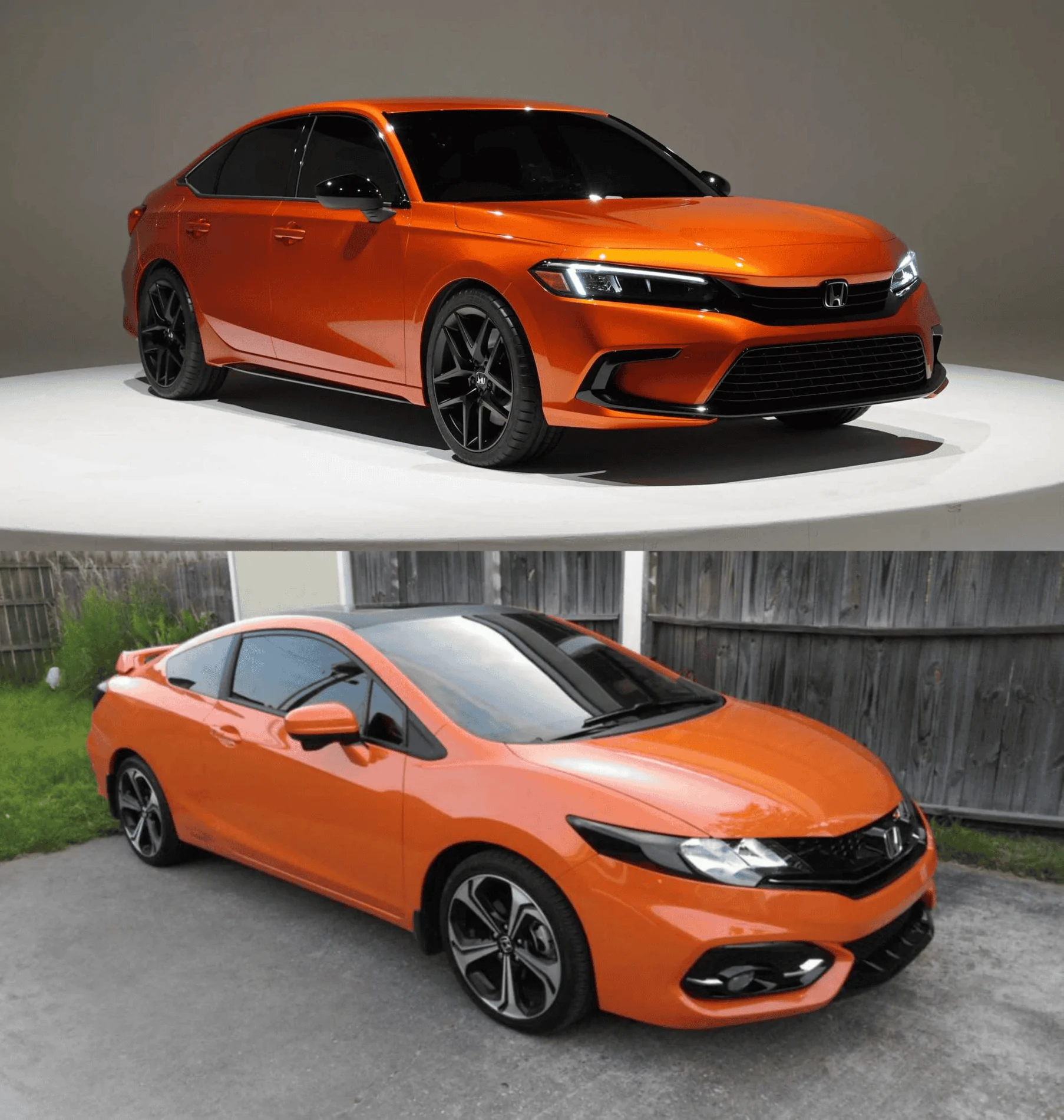 11th Gen Honda Civic Leaked: 2022 Civic Si Chassis Code = FE1 + Paint Colors (NEW Blazing Orange Pearl) First Look! orangeVs