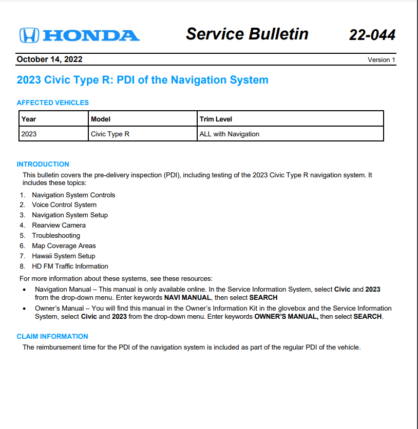 11th Gen Honda Civic 2023 Civic Type R Waitlist / Deposit / Reservations List - Check in here! pdictrnavi.PNG