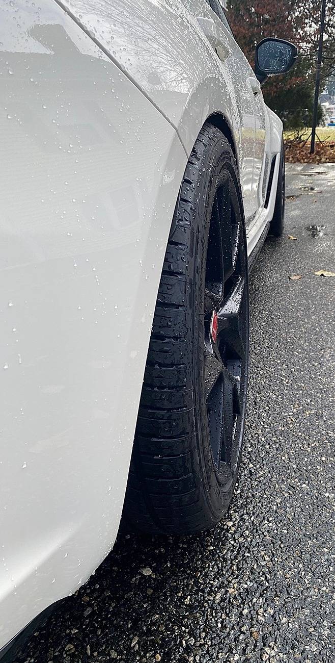 11th Gen Honda Civic 2024 Championship White (FL5) - Michelin Pilot Sport 4AS (265/35/19)- H&R Springs- H&R Spacers 20(F)- 25(R) Poke Side