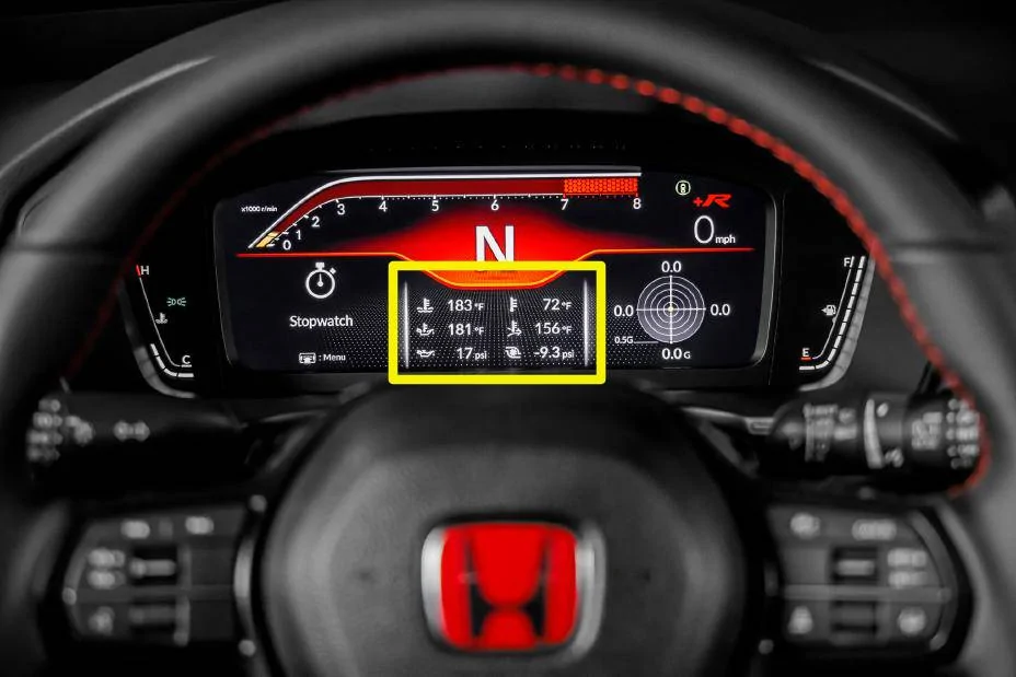 11th Gen Honda Civic Gauge Cluster Customization - Middle Lower Section preview-928x522