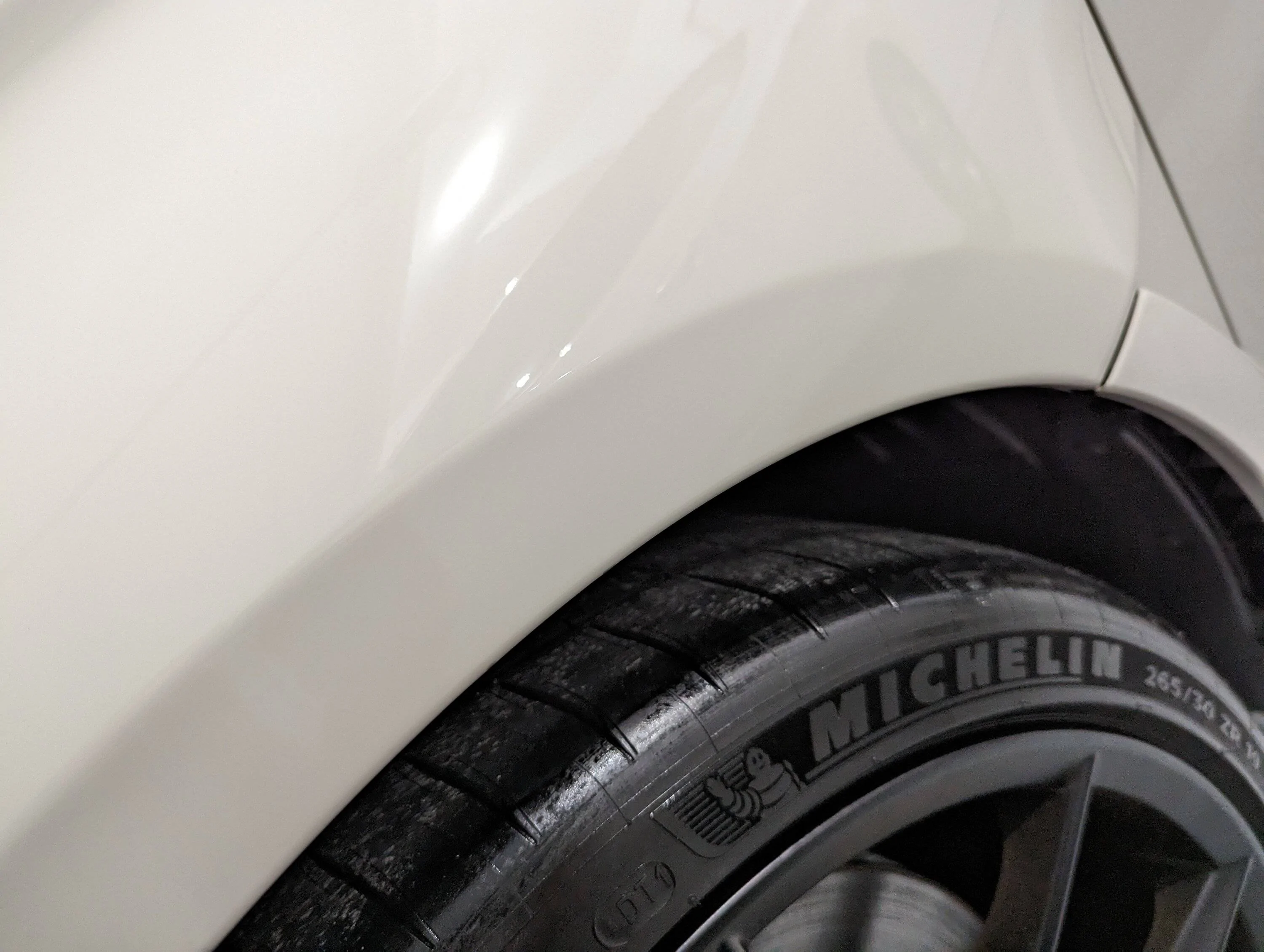 11th Gen Honda Civic Paint pulling from front bumper during PPF install (2023 Boost Blue Type R) PXL_20221224_055334318