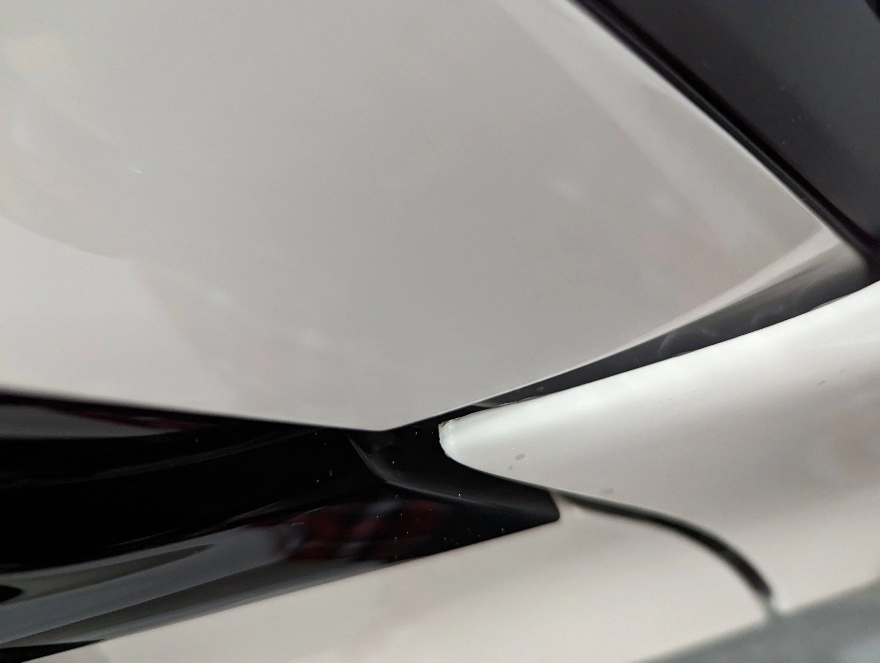 11th Gen Honda Civic Paint pulling from front bumper during PPF install (2023 Boost Blue Type R) PXL_20221224_055608287