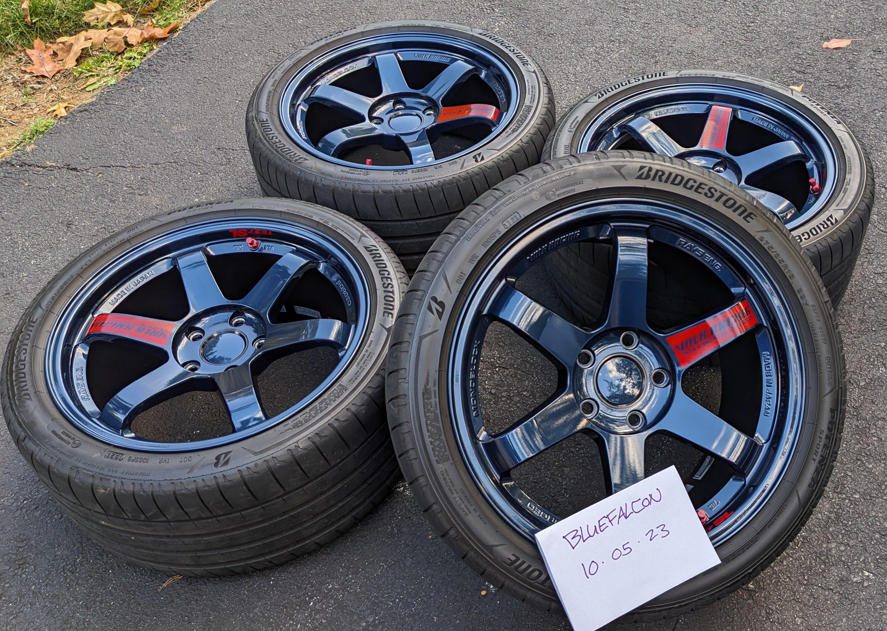 11th Gen Honda Civic **$3100 picked up** FS: Volk TE37SL Mag Blue! Also Rays Adapter Rings and Center Caps Available! PXL_20231005_211054797~2