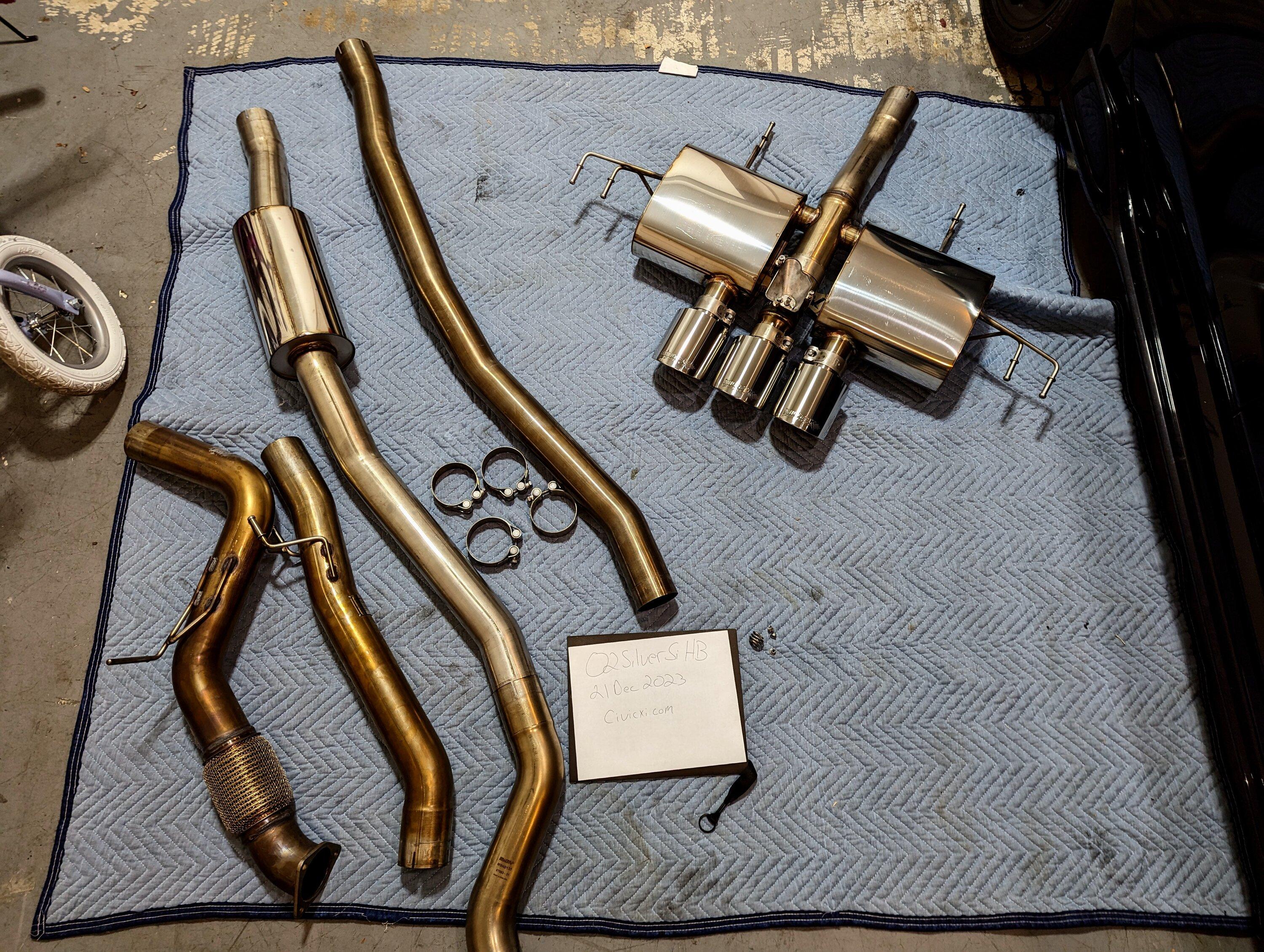 11th Gen Honda Civic SOLD: Milltek Resonated and Non Resonated exhaust PXL_20231222_013037645
