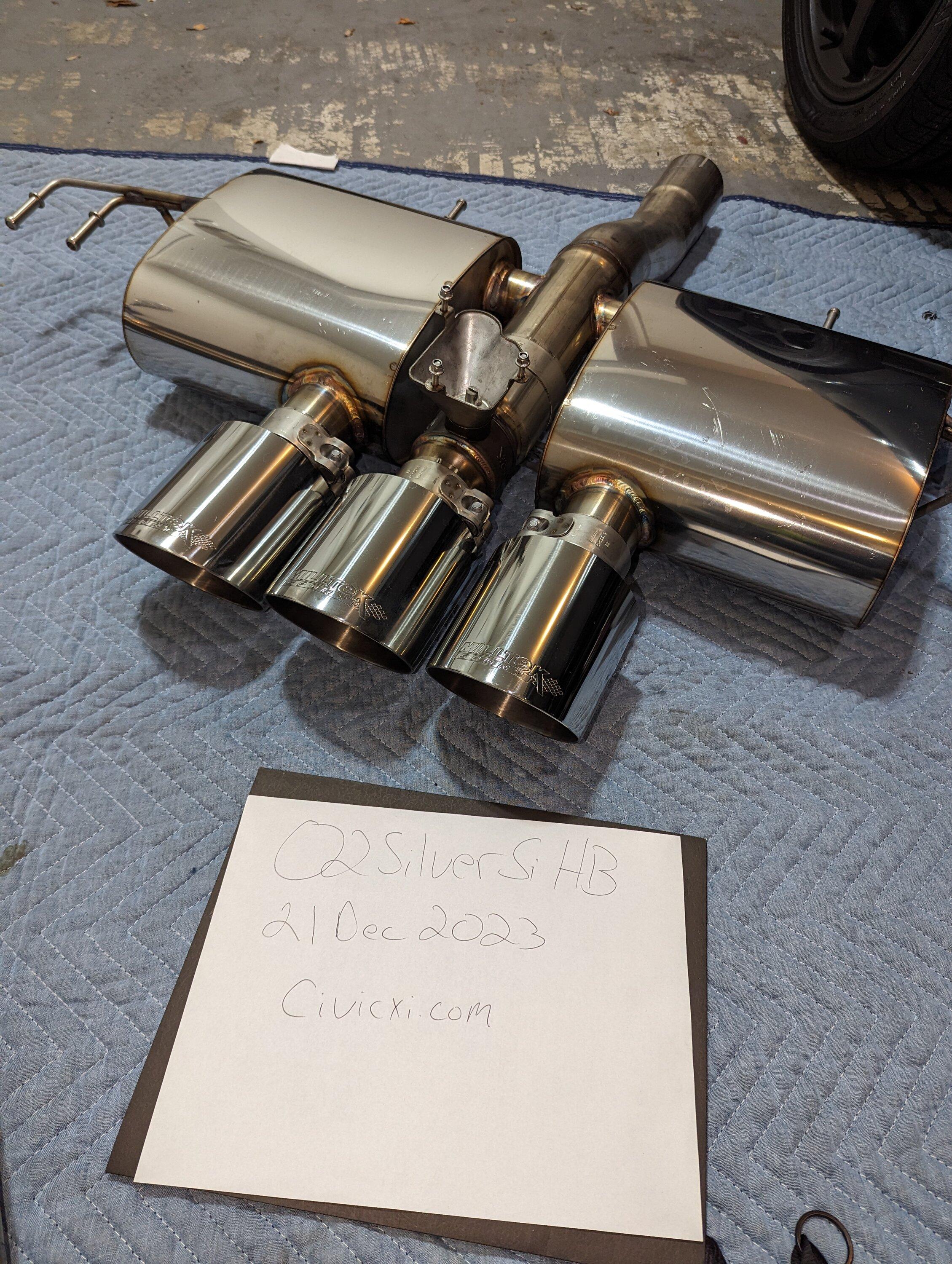 11th Gen Honda Civic SOLD: Milltek Resonated and Non Resonated exhaust PXL_20231222_013136037