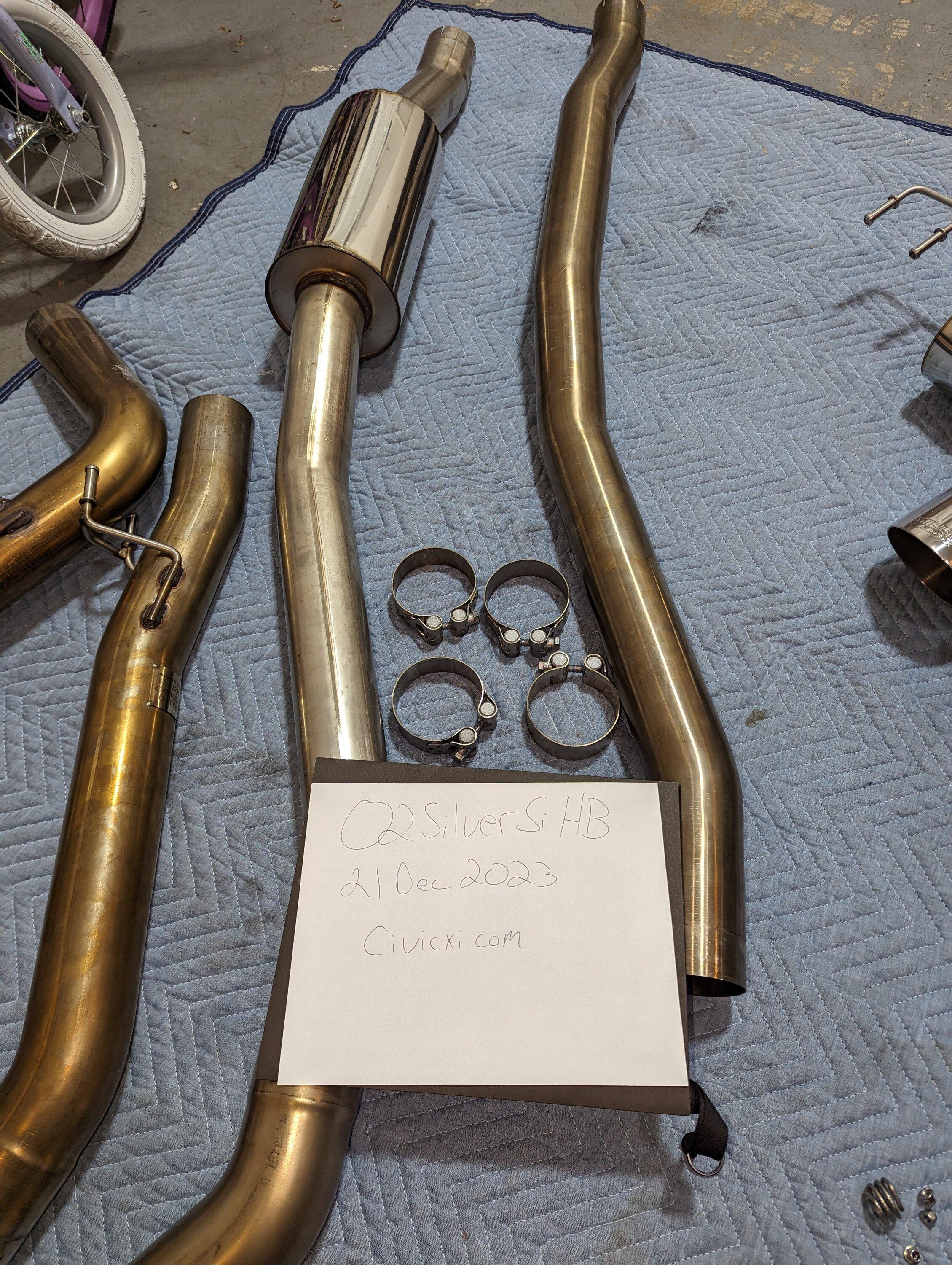 11th Gen Honda Civic SOLD: Milltek Resonated and Non Resonated exhaust PXL_20231222_013152627