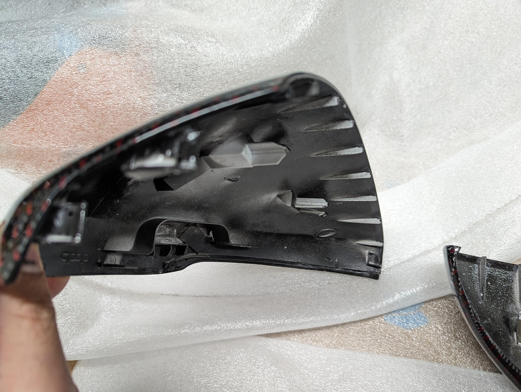 11th Gen Honda Civic CarbonSixthElement Mirror Caps and Console Cover PXL_20231230_231719467