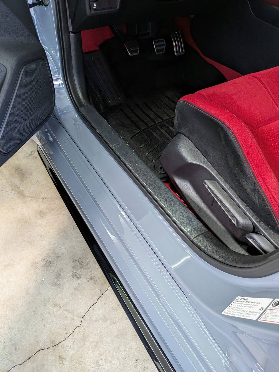 11th Gen Honda Civic OEM Illuminated Door Sills installed PXL_20250223_175637700