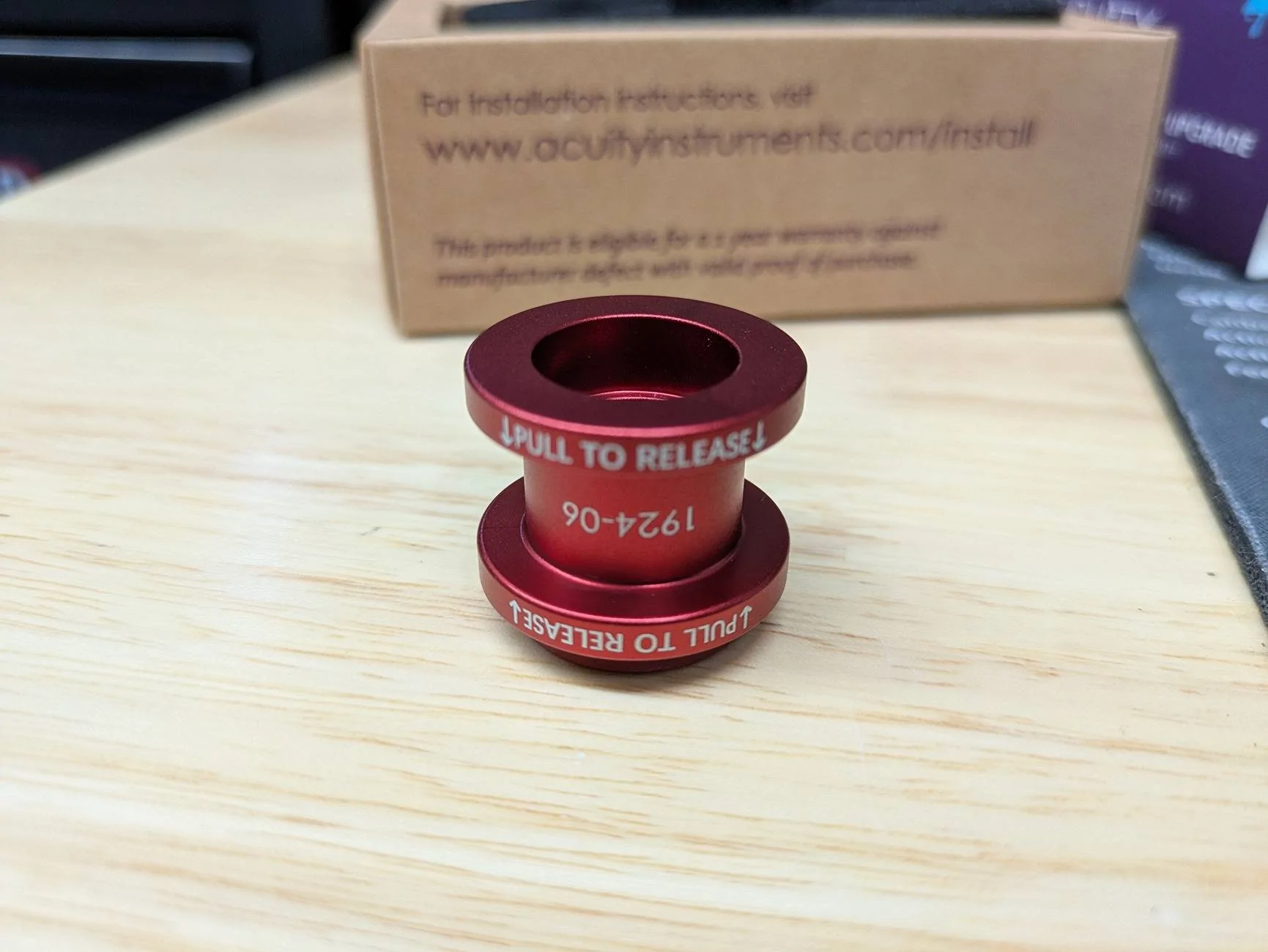 11th Gen Honda Civic SOLD-Acuity collar and ESCO-T6 shift knob in red PXL_20250226_190509835