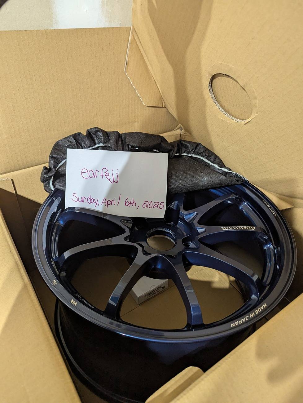 11th Gen Honda Civic Volk Racing CE28N-Plus 18x10.0 +40 in Mag Blue (God Spec) PXL_20250406_225212993