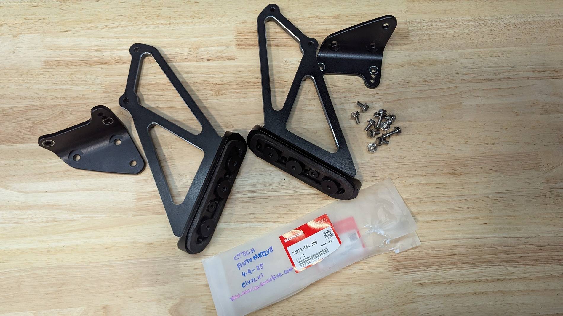 11th Gen Honda Civic FS: PLM FL5 Wing Risers Brackets (Used) PXL_20250409_182625437