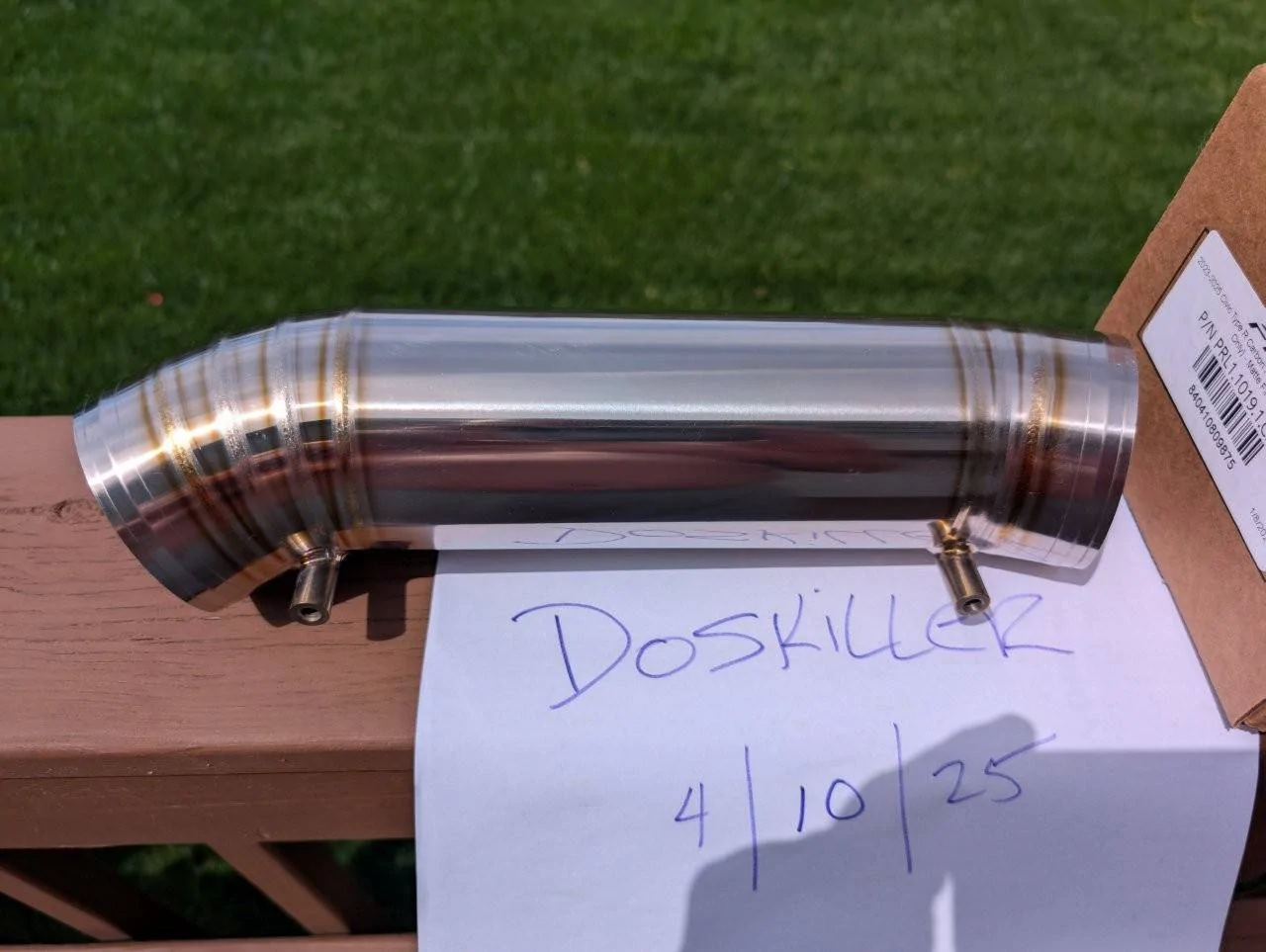 11th Gen Honda Civic SOLD - 2023+ Honda Civic Type-R FL5/DE5 Titanium Turbocharger Inlet Pipe PXL_20250410_172537947