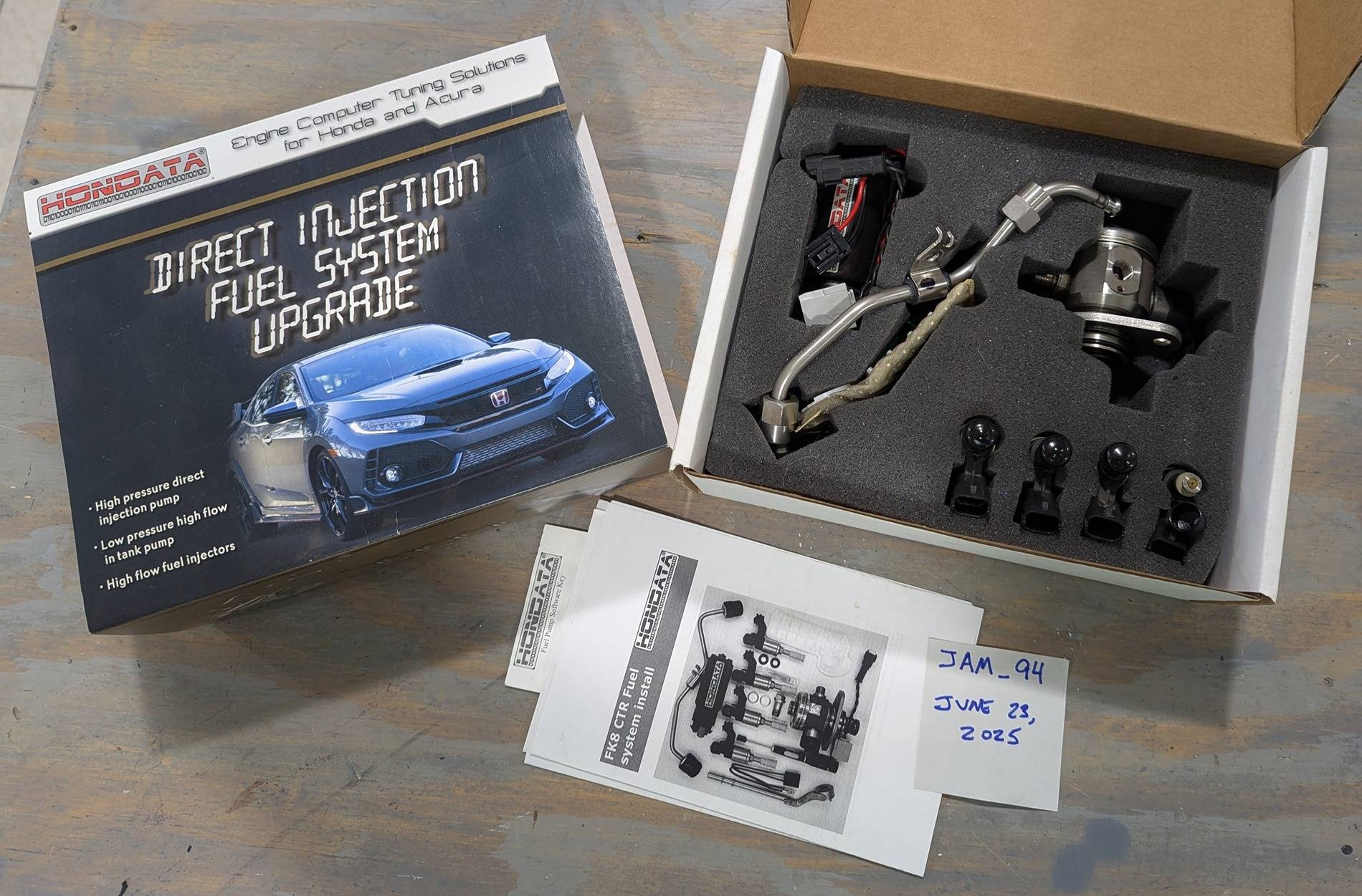 11th Gen Honda Civic Hondata FK8 CTR Fuel System Upgrade Kit + FlashPro PXL_20250623_154035607