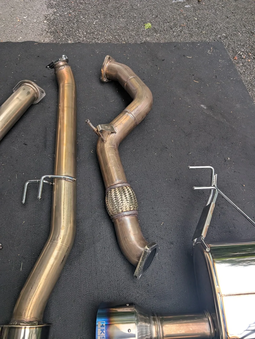 11th Gen Honda Civic HKS Legamax catback with PLM Front Pipe FL5 Civic Type R PXL_20250727_182109491