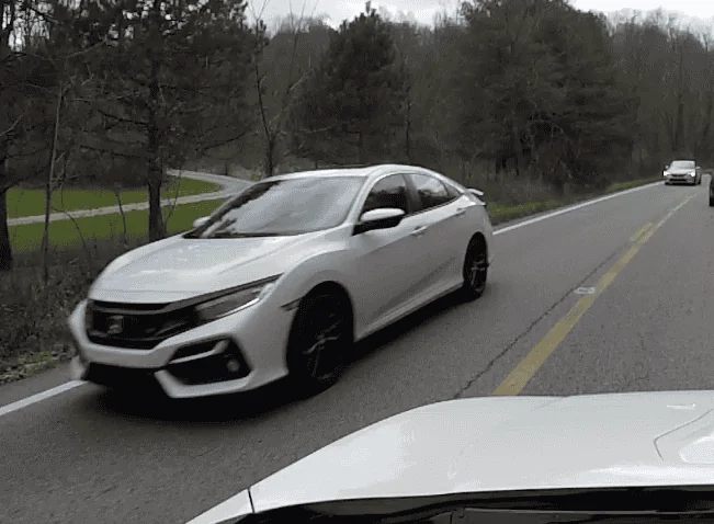 11th Gen Honda Civic 2022 Civic Si Test Mules Spotted Testing With Current Si Sedan Screen Shot 2020-11-27 at 6.28.19 PM