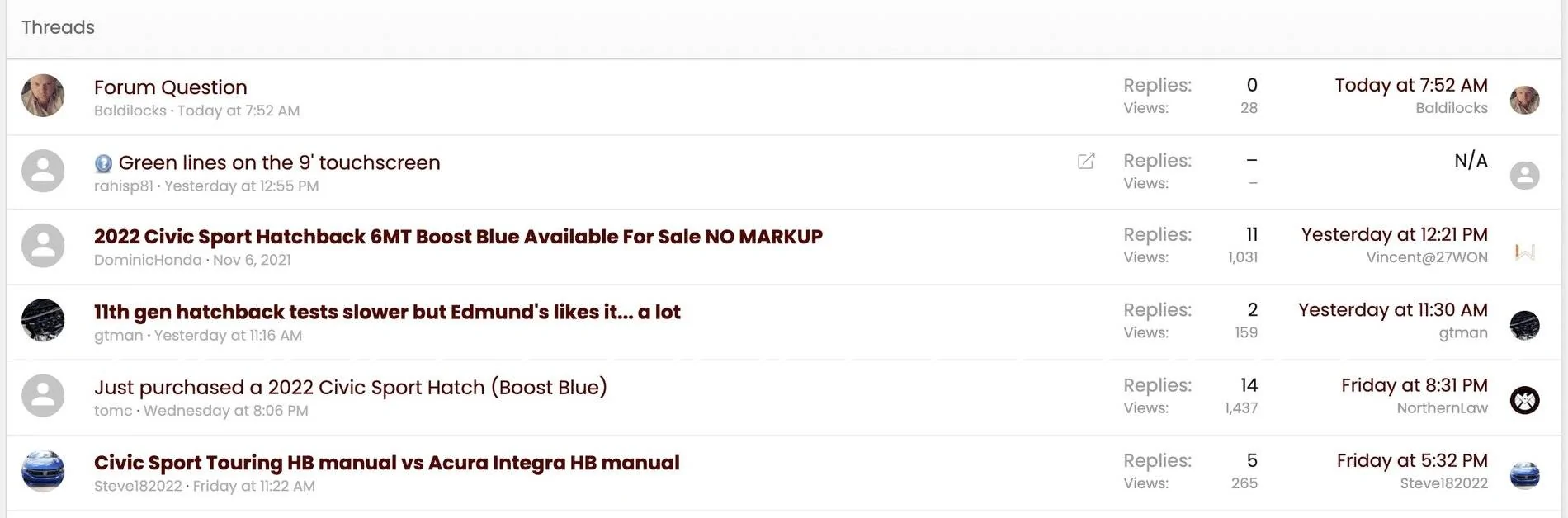 11th Gen Honda Civic Forum Question Screen Shot 2021-11-14 at 9.12.14 AM