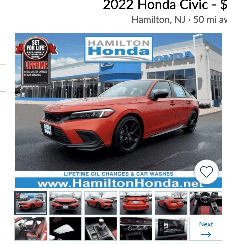 11th Gen Honda Civic Si seems impossible to find at dealers? Screen Shot 2022-01-02 at 8.40.59 AM