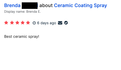 11th Gen Honda Civic SUMA Ceramic Coating Spray | Customer's Reviews Screen_Shot_2024-05-30_at_9.26.14_PM