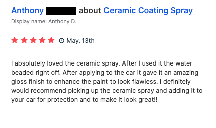 11th Gen Honda Civic SUMA Ceramic Coating Spray | Customer's Reviews Screen_Shot_2024-06-03_at_9.27.25_PM