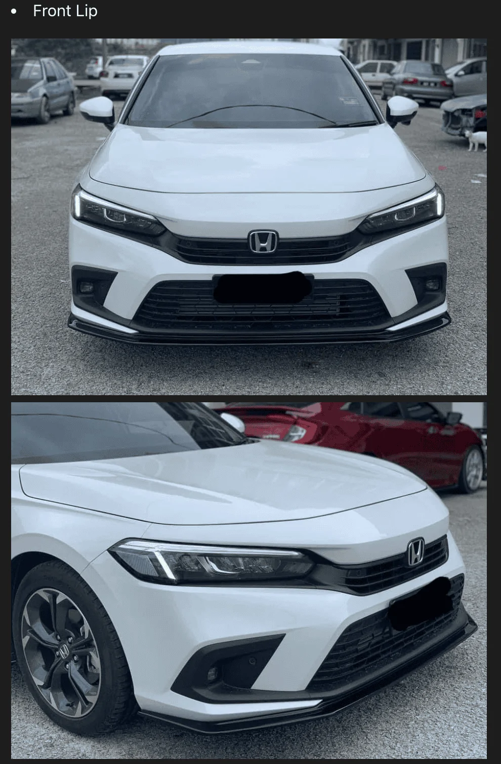 11th Gen Honda Civic Searching For Civic RS Thai Style Body Kit Screenshot 2023-06-02 at 10.15.01 AM