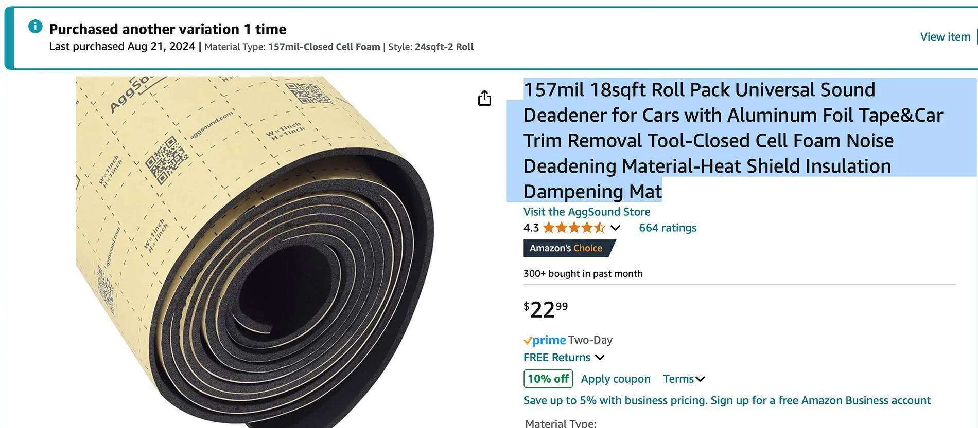 11th Gen Honda Civic Sound Deadening Project Screenshot 2024-09-09 at 3.27.30 PM