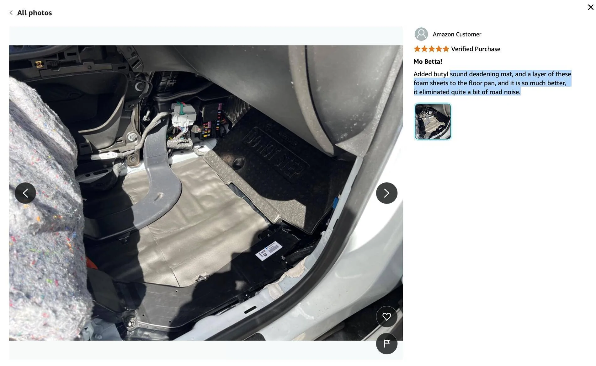 11th Gen Honda Civic Sound Deadening Project Screenshot 2024-09-12 at 2.16.50 PM