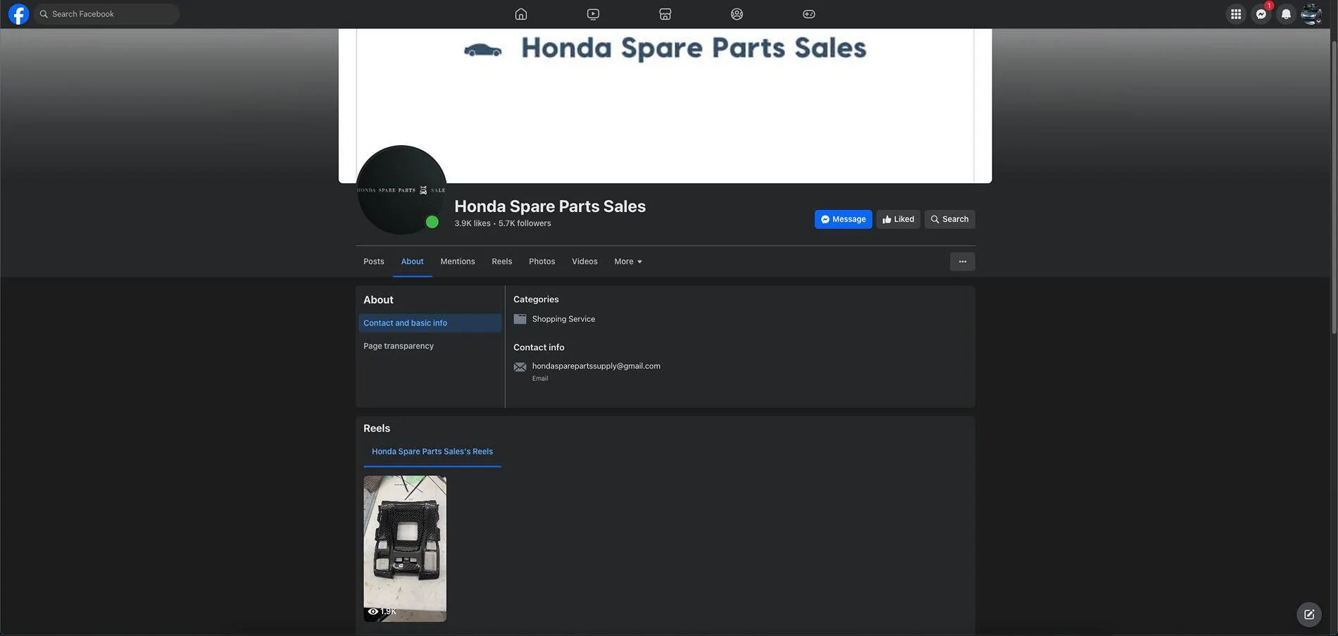 11th Gen Honda Civic Honda Spare Parts Sales (Facebook) Legit or Scam? Screenshot 2025-03-21 at 9.45.41 AM