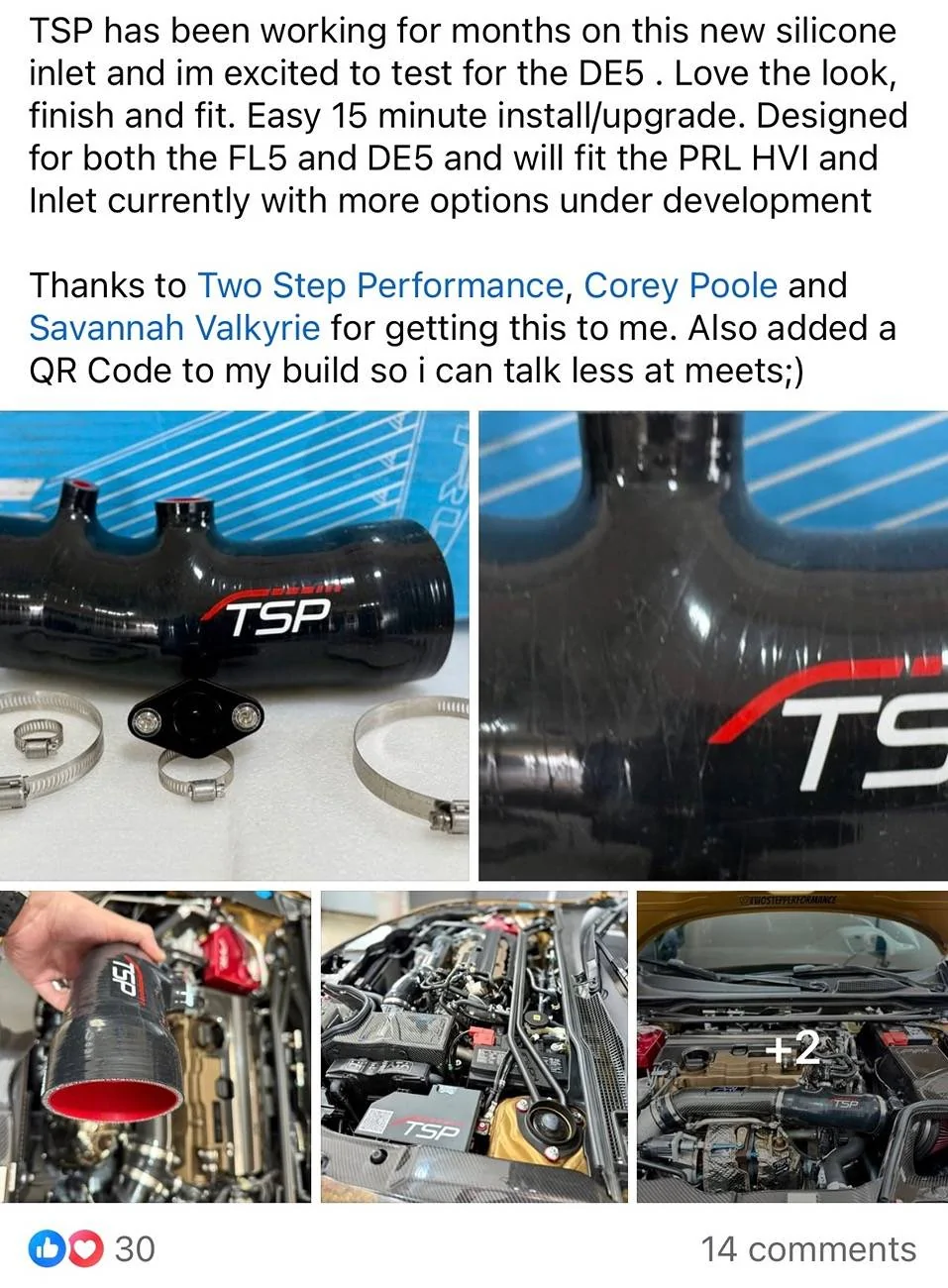 11th Gen Honda Civic TSP silicone inlet Screenshot 2025-04-23 at 11.16.48 AM