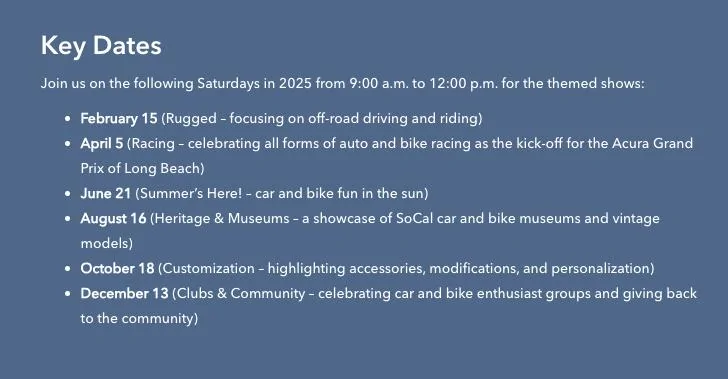 11th Gen Honda Civic Honda Collection Hall - Cars and Coffee Screenshot 2025-05-19 at 7.01.39 PM